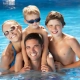 Happy Family in the Pool