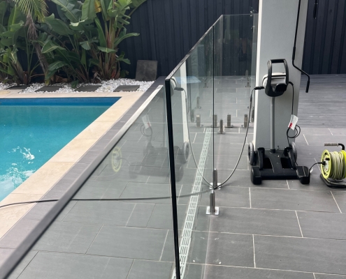 Hose Reels Near Pool Fences